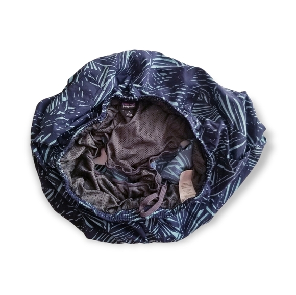 PATAGONIA Blue Teal Palm Nylon Baggies Shorts - Men's 6.5" Inseam XLarge - Picture 6 of 11